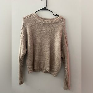 Abercrombie and Fitch knit light brown sweater